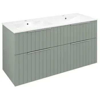 Vannas istabas skapītis Sapho CIRASA STRIP Dubultais (bez izlietnes), 118,4x64x46cm, verde krāsā