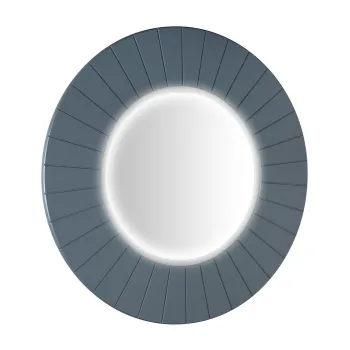Spogulis Sapho LUMIRO STRIP apaļš ar LED apgaismojumu rāmī, diametrs 75 cm, siena