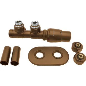 Termostatiskais vārsts bez apsildāmā dvieļu žāvētāja Deante, labais, matēti brūns AGI_CZP1