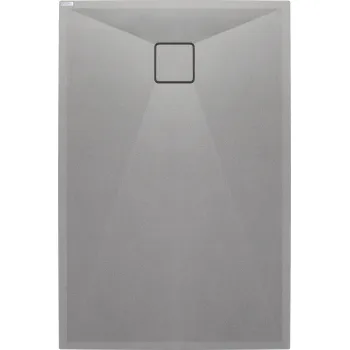 Dušas paliktnis Deante Correo 100x80cm taisnstūrveida, granīts pelēks metālisks KQR_S46B