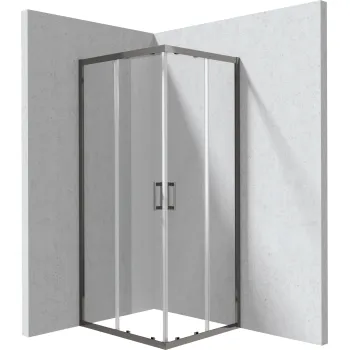 Dušas kabīne, taisnstūra, 80x90 cm Deante Funkia Evo, titāns KYC_D089P