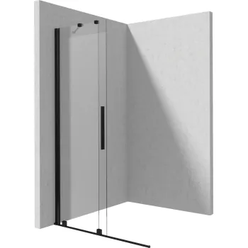 Dušas siena, 80 cm - bīdāma Deante Prizma, melns KTJ_N38R