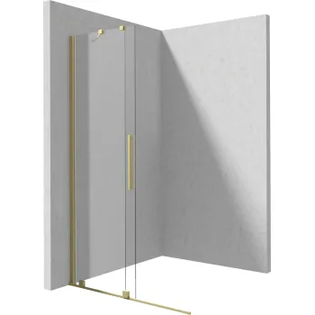Dušas siena, 80 cm - bīdāma Deante Prizma, matēts zelts KTJ_R38R