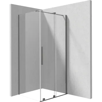 Dušas kabīne, taisnstūra, 100x80 cm Deante Prizma, titāns KPNDP10S08