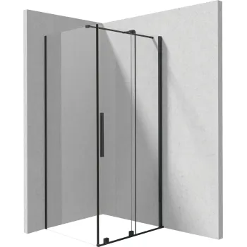Dušas kabīne, taisnstūra, 100x80 cm Deante Prizma, melns KPNNP10S08