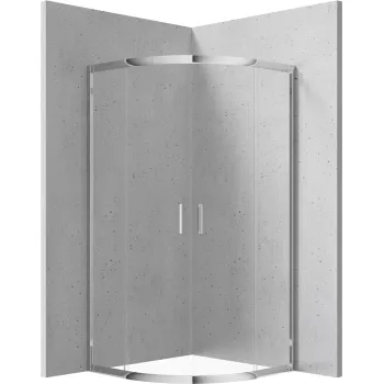 Dušas kabīne Deante FUNKIA 80x80cm Caurspīdīgi stikls, Hromēti profili