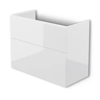 Vannas istabas skapītis Deante Prizma 80cm Bez izlietnes, balts glancēts STU_6U81