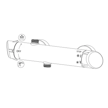 Vannas istabas izlietnes maisītājs Deante Silja, Bronza BQS_C20M