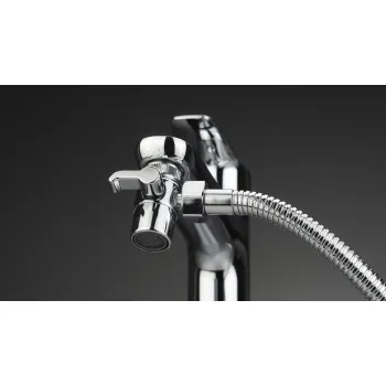 Bidē komplekts, ar dušas pārslēdzēju Deante Bidetta, hroms ANW_041C