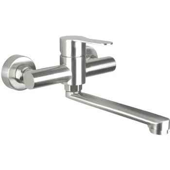 Vannas istabas Izlietnes Maisītājs Deante Lupo, uz sienas  Nerūsējošais tērauds BLU_F50M