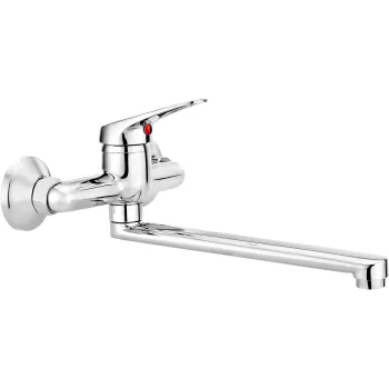 Virtuves izlietnes maisītājs Deante Lobo, no sienas BYU_080M Hromēts