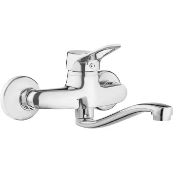 Virtuves izlietnes maisītājs Deante Vero, no sienas BOW_080M Hromēts