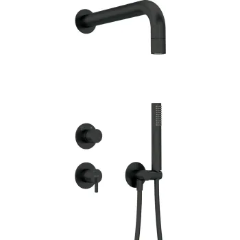 Dušas sistēma Deante Silia iebūvējama, Melna NQS_N9XK