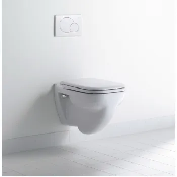 Duravit D-CODE Piekaramais WC ar vāku, 45351900A1 Duravit D-CODE Piekaramais WC ar vāku, 45351900A1