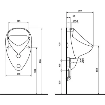 Pisuārs KOLO FELIX 26011