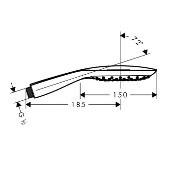 Grohe Rokas duša Rainshower SmartActive Cube 130 III, 26550000