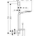 Hansgrohe Raindance Select S120 3jet dušas komplekts 26630400