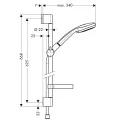 Hansgrohe Croma 100 Multi 3jet dušas komplekts 27775000