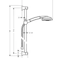 Hansgrohe Raindance Classic 100 Air 3jet dušas komplekts 2784100