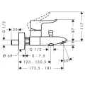 Hansgrohe Metris Vannas/dušas jaucējkrāns, 31480000