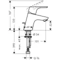 Hansgrohe Focus Izlietnes jaucējkrāns, hroms 31733000
