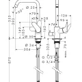 Hansgrohe Focus Virtuves izlietnes jaucējkrāns 31823000