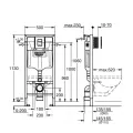 Grohe Rapid SL WC rāmis ar Skate Cosmo pogu, 38811KF0