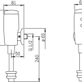 ORAS ELECTRA Pisuāra krāns 6V 6567Z
