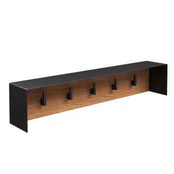 KAME Vannas istabas pakaramais 40cm, 5 āķi AC1702-60/W/BL