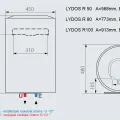 Ūdens sildītājs-boileris Ariston LYDOS R 100 L vertikāls, 320191