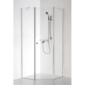 Baltijos Brasta Dušas kabīne piecstūru LINA 100x100cm