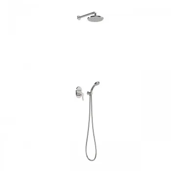 BASE-TRES Iebūvējamais dušas jaucējkrāns ar dušas galvu, hroms. 21599002