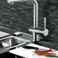 BLUE WATER CORSA-INOX Virtuves jaucējkrāns ar izvelkamu dušu