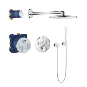 Dušas Sistēma Grohe termostata komplekts SmartControl Perfect Rainshower 310, 3 režīmi, hroms 34709000