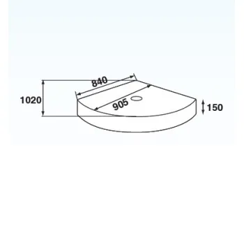 Duschy Dušas paliktnis pusapaļš 90x90 cm, ar sifonu 81P01.