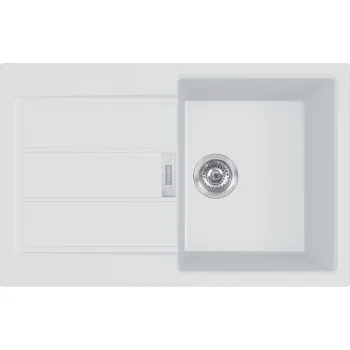 FRANKE Tectonite Virtuves izlietne SIRIUS 78x50 cm, S2D 611-78, Arktis Weiss FRANKE Tectonite Virtuves izlietne SIRIUS 78x50 cm, S2D 611-78, Arktis Weiss