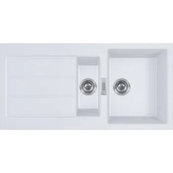 FRANKE Tectonite Virtuves izlietne SIRIUS 100x50 cm, S2D 651 Arktis weiss FRANKE Tectonite Virtuves izlietne SIRIUS 100x50 cm, S2D 651 Arktis weiss