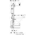 Geberit Montāžas rāmis WC podam Duofix Delta, 111.153.00.1