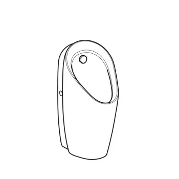 Geberit Preda Pisuārs iebūvētajai vadības sistēmai, 116.070.00.1