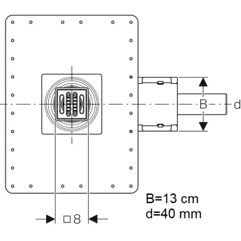 Geberit traps D40, 154.052.00.1