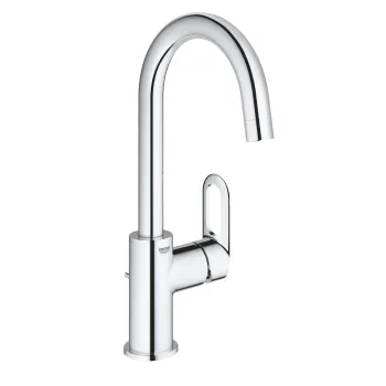 Vannas istabas izlietnes maisītājs Grohe BauLoop ar pop up vārstu, hromēts 23763000 Vannas istabas izlietnes maisītājs Grohe BauLoop ar pop up vārstu, hromēts 23763000
