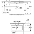 Grohe Cube Ceramic Izlietne 80x49cm, 3946900H