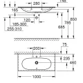 Grohe Essence Izlietne 100x46cm, 3956600H