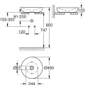 Grohe Essence Uzliekamā izlietne D45cm, 3960900H