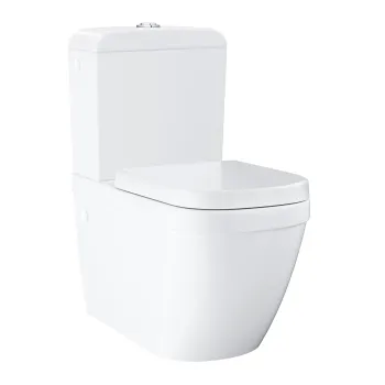 Tualetes pods Grohe  EuroCeramic Rimless ar SC vāku, 368x670 mm, universāls izvads, Triple Vortex, balts