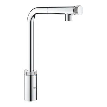 Vitrtuves maisītājs Grohe ar izvelkamu dušu Minta Smartcontrol, hroms Vitrtuves maisītājs Grohe ar izvelkamu dušu Minta Smartcontrol, hroms