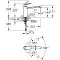 GROHE Eurosmart Cosmo Virtuves izlietnes jaucējkrāns 30193DC0