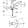 GROHE Eurosmart Cosmo Virtuves izlietnes jaucējkrāns 31170000