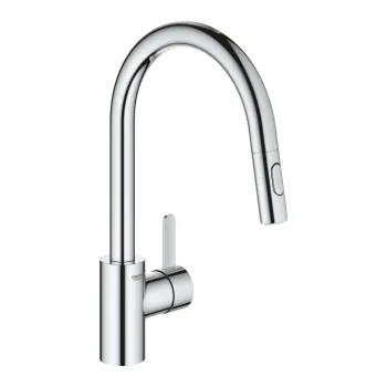 Vitrtuves maisītājs Grohe ar izvelkamu dušu Eurosmart Cosmo, hroms Vitrtuves maisītājs Grohe ar izvelkamu dušu Eurosmart Cosmo, hroms