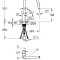 GROHE CONCETTO Virtuves izlietnes jaucējkrāns 31483002 GROHE CONCETTO Virtuves izlietnes jaucējkrāns 31483002